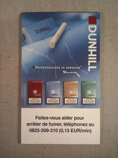 Ancien PLV tabac bar des années 2000, publicité Dunhill En carton