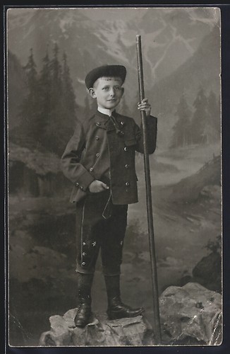 Carte postale photo garçon - , en