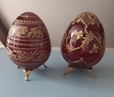 Duo Oeufs Faberger St Petersbourg