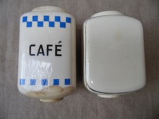 LOT DE 2 TREMIES FAIENCES POUR