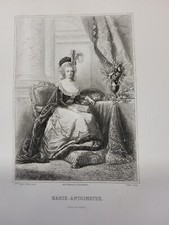 Gravure ancienne XIXe MARIE
