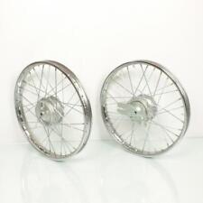 Paire de jante 17x1.4 avant arrière 36 rayons pour mobylette Peugeot 103 Neuf