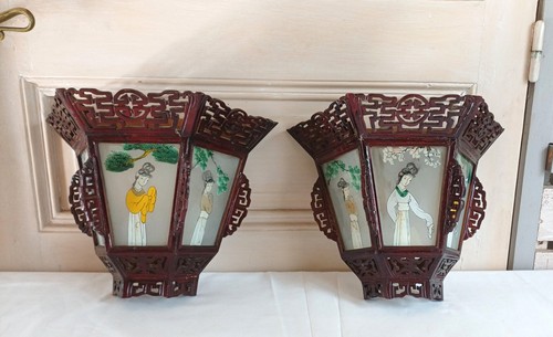 Paire anciennes appliques - d'anciennes,