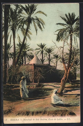 Cpa biskra marabout sidi - de,