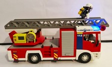 PLAYMOBIL -  REF 4820 CAMION DE POMPIER AVEC GRANDE ECHELLE + GYRO + 3 POMPIERS