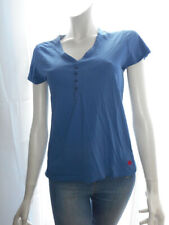 tee shirt femme col V marque dorotennis bleu taille 40
