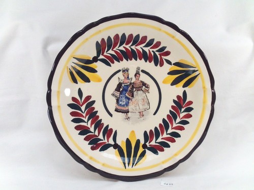 Assiette ancienne faïence - ancienne, en