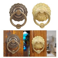 Heurtoir de porte poignée de porte anneau élégant en métal poignée de