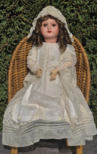 Antique Large 24in 60cm SFBJ Paris 301 10 Composition Doll Sleep Eyes ,1920s