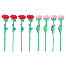  8pcs en peluche fleur de rose décorative de rose fleur de mariage décor de