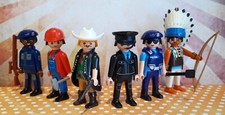 PLAYMOBIL VILLAGE PEOPLE SAN FRANCISCO IN THE NAVY DANCE DISCO GAY LEATHER RARE