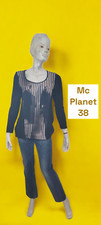 Mc Planet Taille 38  ? Tee shirt manches longues noir gris femme