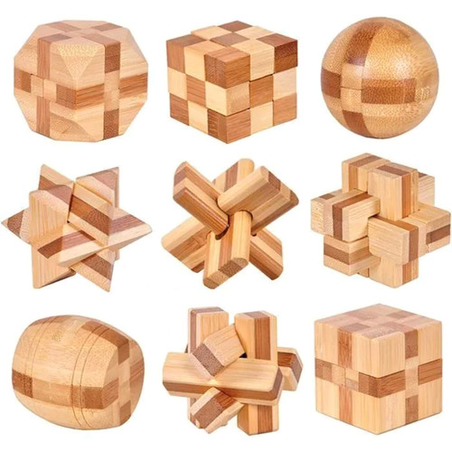 Casse tête bois iq - 3d,