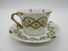 MAGNIFIQUE TASSE & SOUS TASSE EN PORCELAINE DE LIMOGES THEODORE HAVILAND