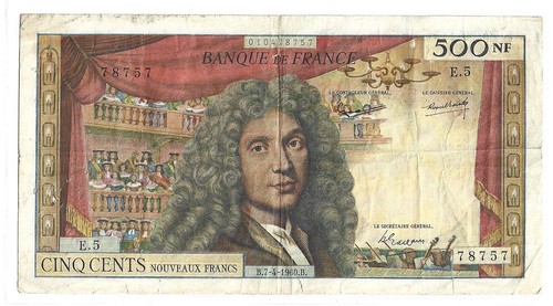 France 500 nouveaux francs - nouveaux,
