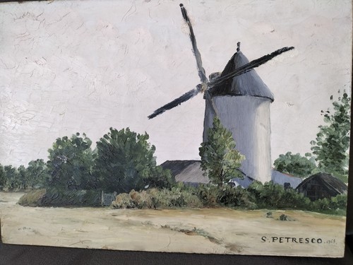Tableau peinture huile - tableau,