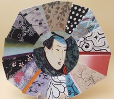 Grand plat en porcelaine décor de Shogun de Fabienne Jouvin, Paris