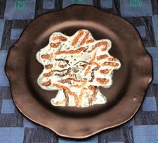 Rare Assiette VINTAGE Noir