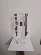Pied Lampe Alessio Tasca éd Fusina Italie 1970 Plexi lucite Moderniste Sculpture
