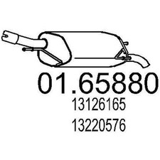 MTS Silencieux arrière Pot