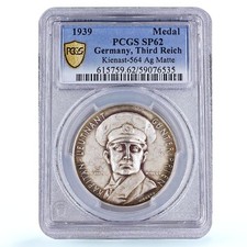 Germany Third Reich Prien Scapa Flow Kienast-564 SP 62 PCGS silver medal 1939