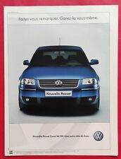 Publicité de presse: Automobile VOLKSWAGEN Passat Carat V6 TDI
