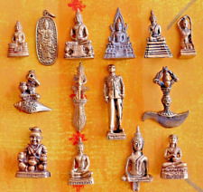 16 Figurine Bouddha Rama Thao Wessuwan Nang Kwak amulette en laiton Thaïlande