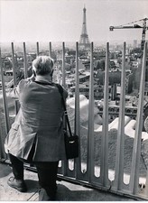 Photographie Tour Eiffel Arc de Triomphe tirage argentique époque anti-suicide