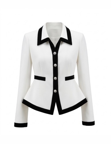 Veste cintrée contrastée - veste,