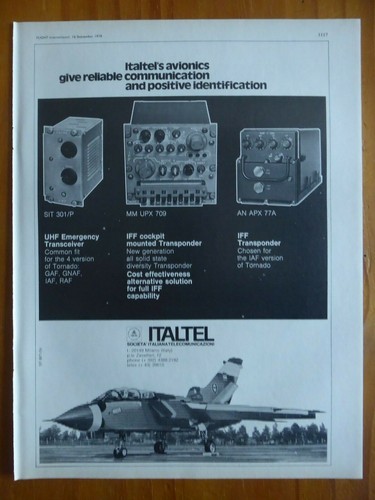 1978 pub italtel avionics - 9/1978,