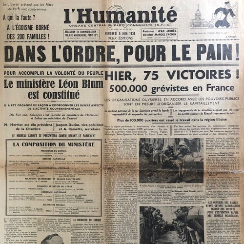 Journal humanite 06 1936 - journal, 05/06/1936