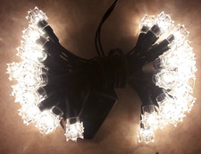 Guirlande Électrique Lumineuse Noël Ancienne 50 Lampes blanche non clignotante I