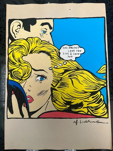 Dessin roy lichtenstein fait - dessin, (fait