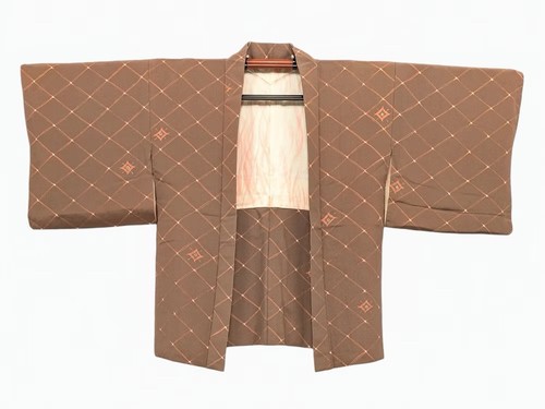 H6805 haori vintage brun - vintage,