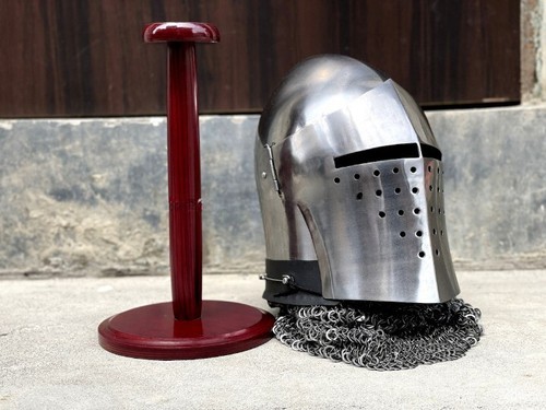 Casque bascinet italien
