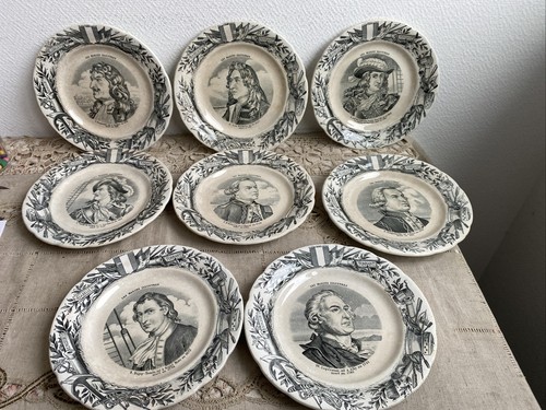 Anciennes assiettes dessert - 8,