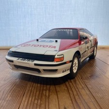 Coque carrosserie voiture RC Toyota Supra 1/10 avec figurine conducteur peint...