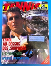 IVAN LENDL VINTAGE TENNIS DE FRANCE 1986 COLLECTOR VICTOIRE ROLAND-GARROS RARE