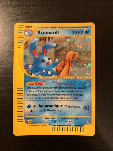 Carte pokémon azumarill - carte,