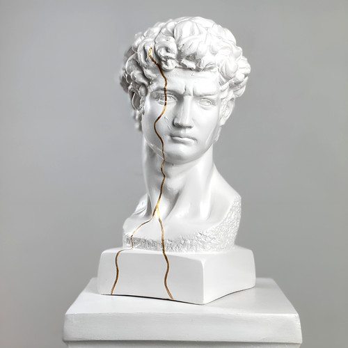 Buste statue david fait main - david,