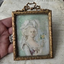 Miniature Peinte Ancienne