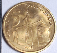5 Dinars Dinara 2018 Serbie