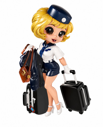 Figurine natacha hotesse style - figurine,