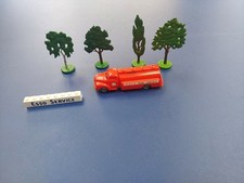 (Et3) LEGO / VINTAGE BRIQUE Comion Esso + Arbres + Logo Station Service 