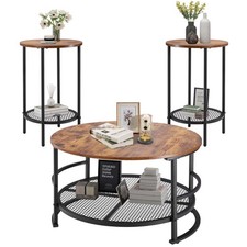 VEVOR Lot de 3 Tables de Salon