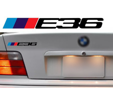 LOGO E36 POUR BMW MOTORSPORT SPORT RACING NOIR 18cm AUTOCOLLANT STICKER BA226N