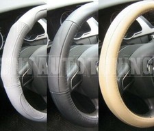 Couvre Volant en Cuir Noir, Beige ou Gris pour Peugeot 1007 107 205 207 308 309