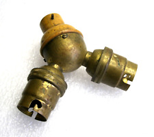 double Douille Voleuse B22 en laiton ,pièce de lampe ,art déco