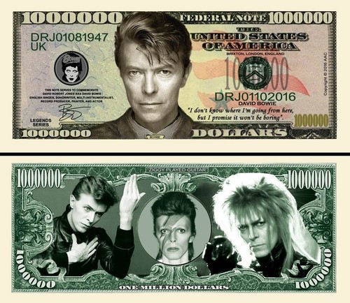David bowie billet 1 million - -,
