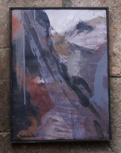 Abstraction huile sur - , toile